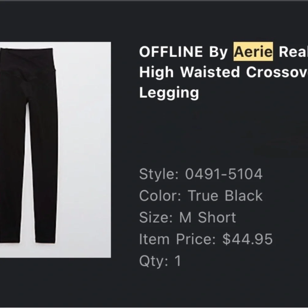 Aerie Offline Crossover Leggings Bundle size M short - Picture 12 of 14